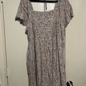 Lane Bryant floral midi dress